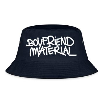Boyfriend Material - Bucket Hat - Navy - Vorne