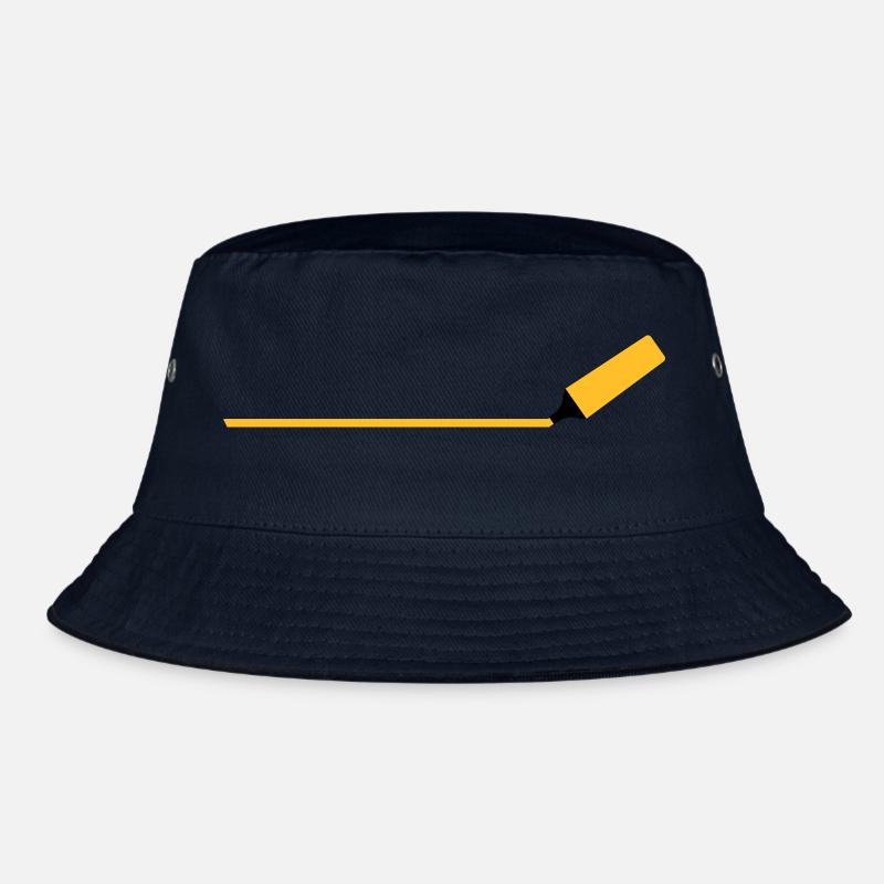 Textmarker mit Linie Bucket Hat