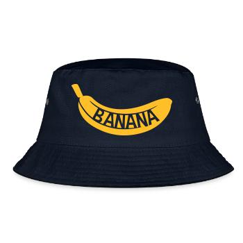jaune texte banana logo fruits banane délicieux sain il - Bob - marine - Devant
