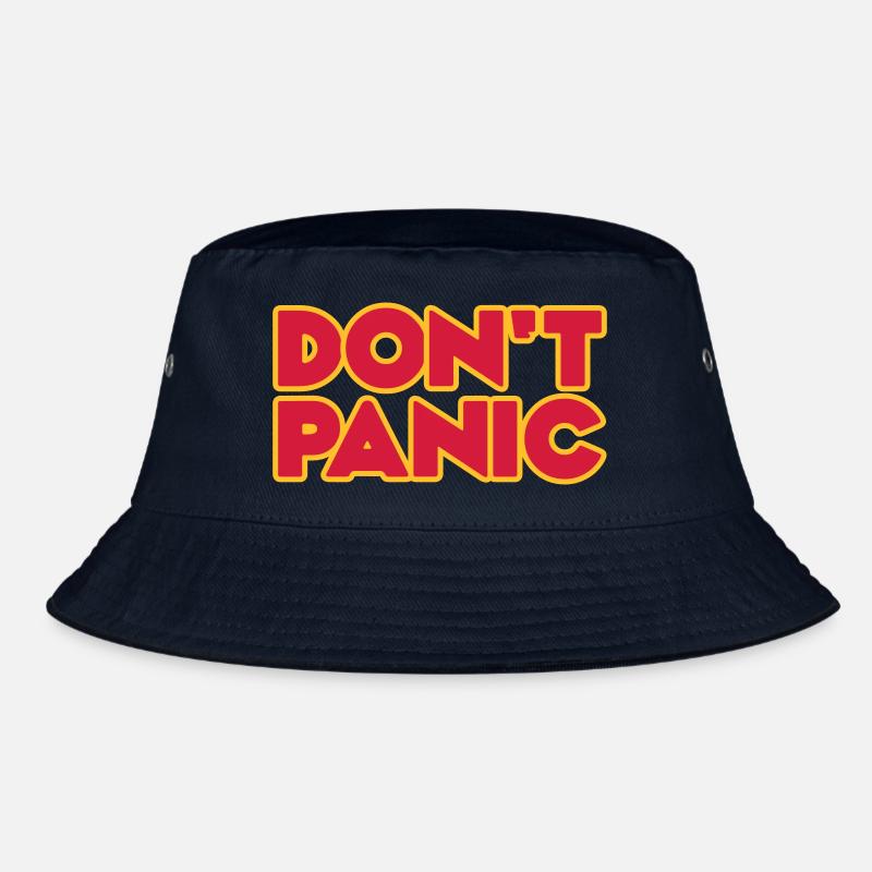 Don't Panic 2zeilig Bucket Hat