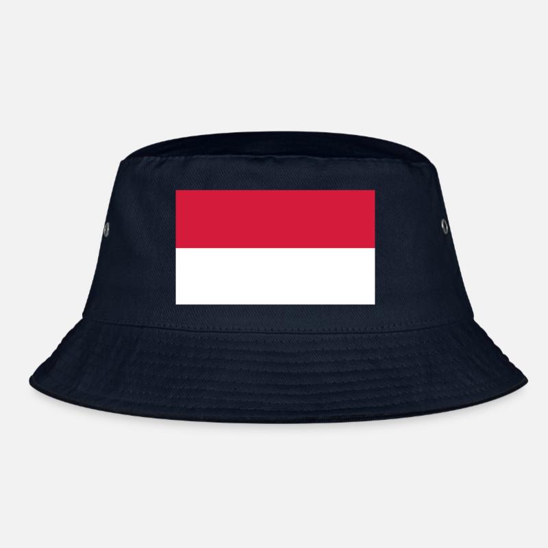 indonesia flag - Bucket Hat - navy