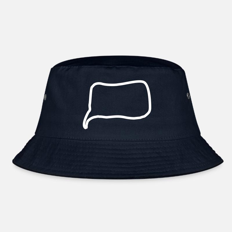 Speech bubble line Bucket Hat