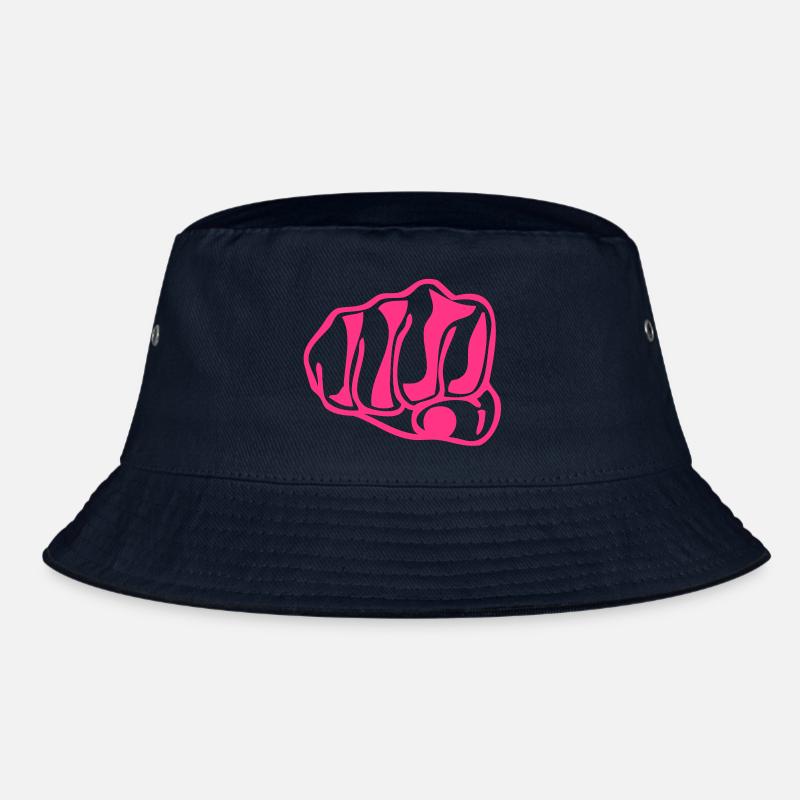 Emissionen Faust geballte Faust Close2 Bucket Hat