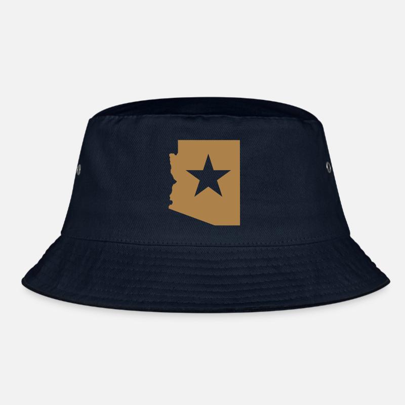 arizona_map_flag Bucket Hat