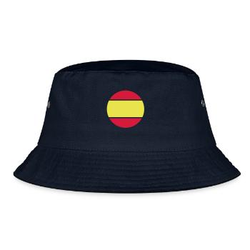 spanien_rund_50 - Bucket Hat - navy - Front