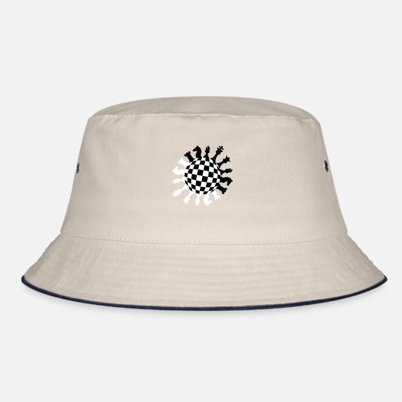 Rund Schach Kreis Bucket Hat