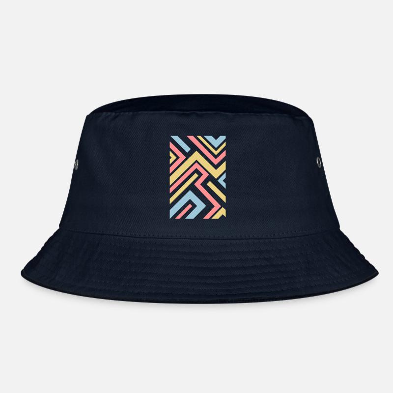 Linien Muster Bucket Hat