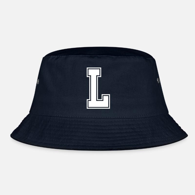 Buchstabe L - Bucket Hat - Navy