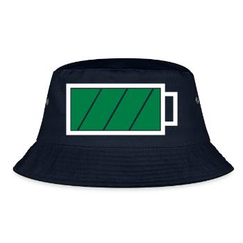 Battery full - Bucket Hat - navy - Front