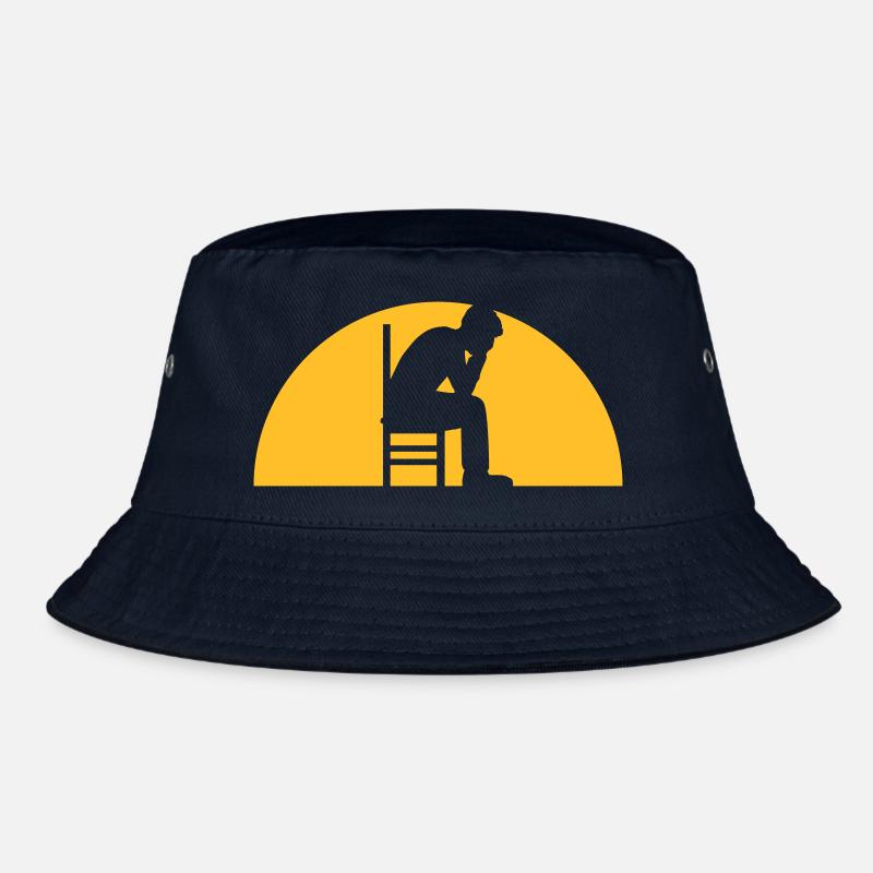 Sun depression man Bucket Hat