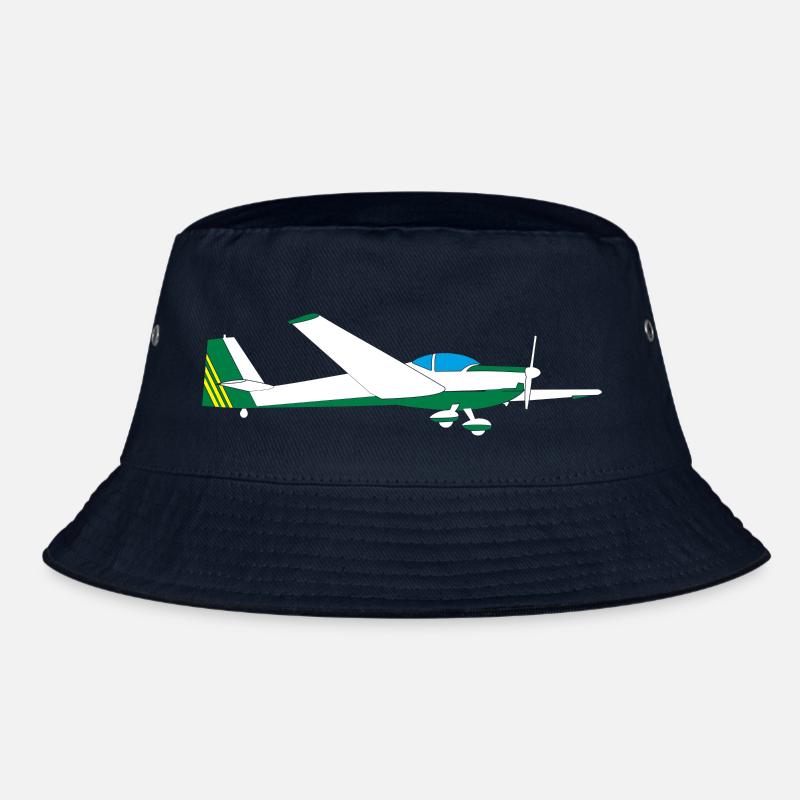 Motor glider falcon pilot airplane fly gift Bucket Hat