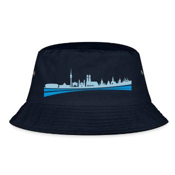 Skyline - München - Bucket Hat - Navy - Vorne