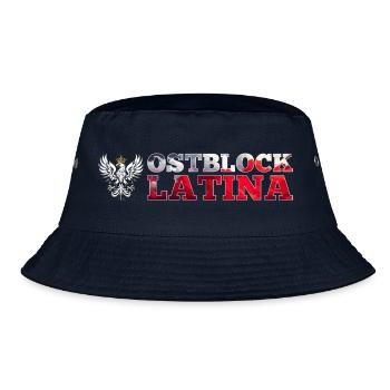 Ostblock Latina Polin Polen weißer Adler Geschenk - Bucket Hat - Navy - Vorne