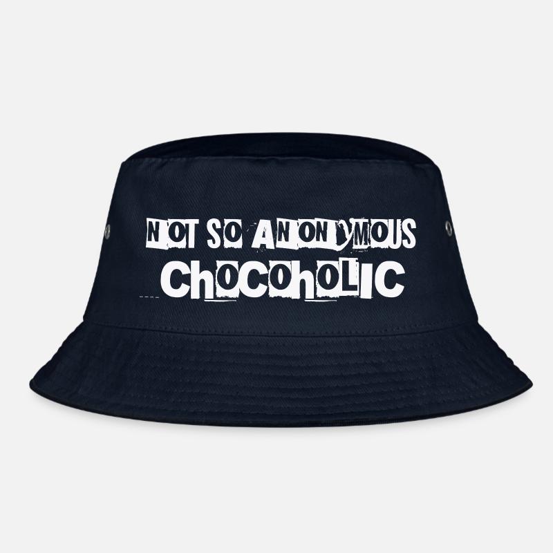 Not so anonymous Chocoholic Geschenk Schokolade - Bucket Hat - Navy