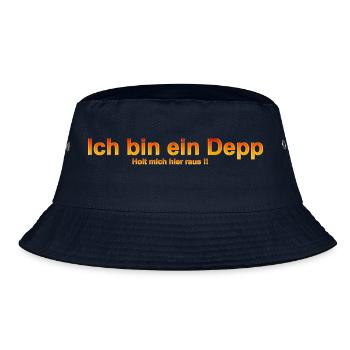 ich bin ein depp - Bucket Hat - Navy - Vorne