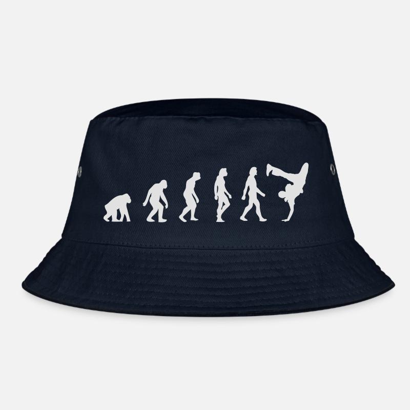 Die Evolution des Breakdancing - Bucket Hat - Navy