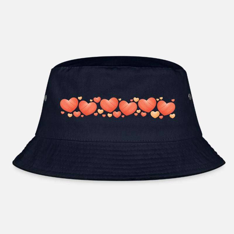Herzchen rot Bucket Hat
