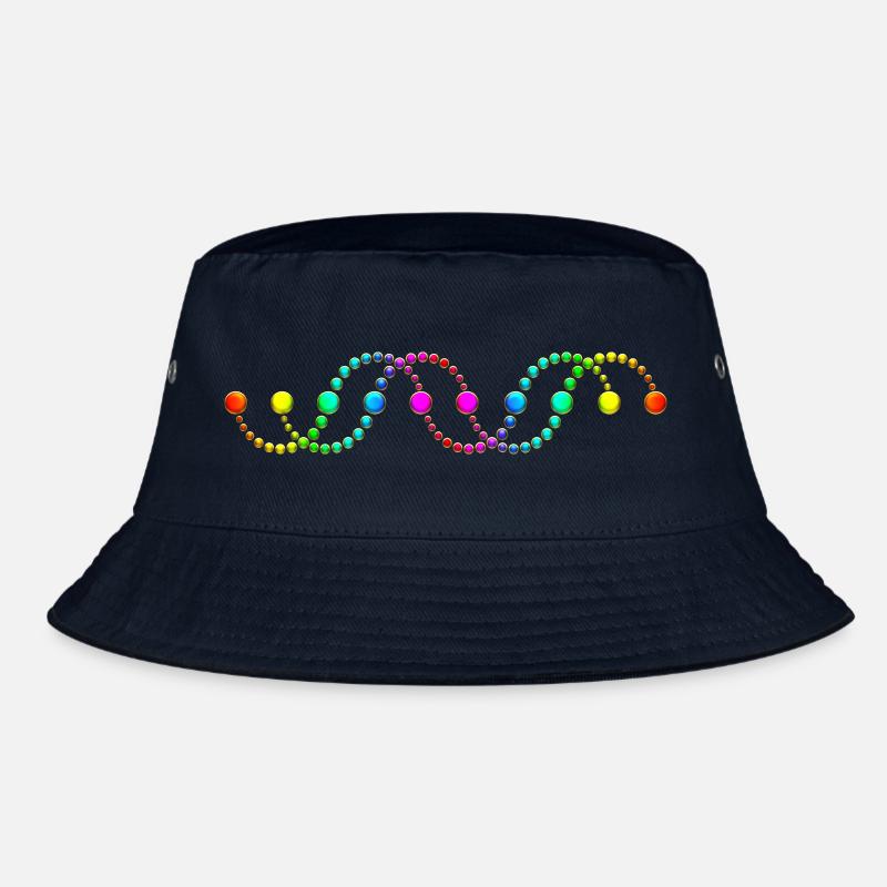 DNA helix crop circle serpent rainbow frequency Bucket Hat