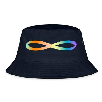 Unendlichkeit- Zeichen - Bucket Hat - Navy - Vorne