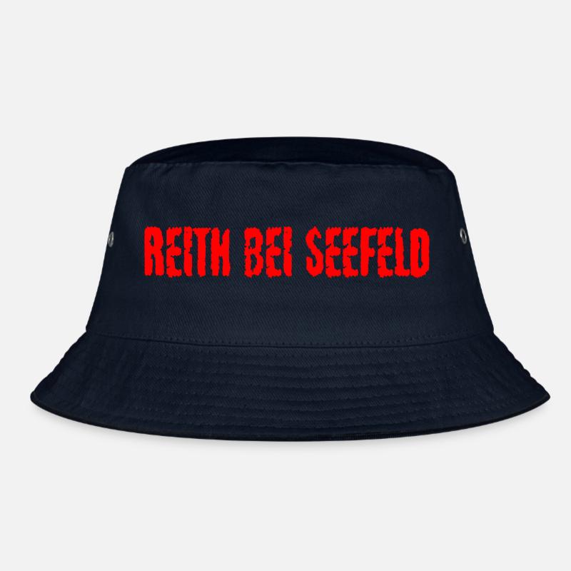 Reith bei Seefeld roter Text Bucket Hat