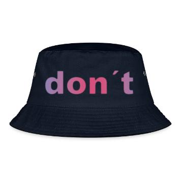 don`t - Bucket Hat - Navy - Vorne