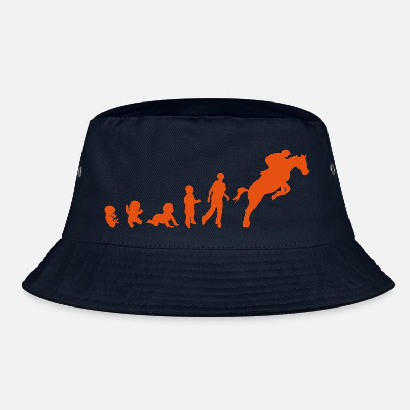 Evolution cheval9 obstacle riding his Bucket Hat