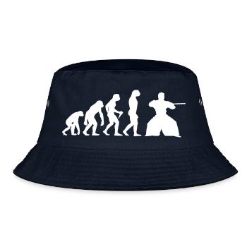 Aikido Evolution Jungen Männer - Bucket Hat - Navy - Vorne