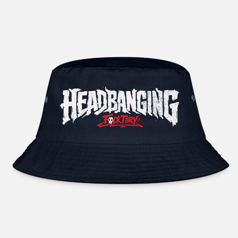 Logo de headbanging blanc Bob