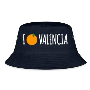 I Love Valencia - Bucket Hat - navy - Front