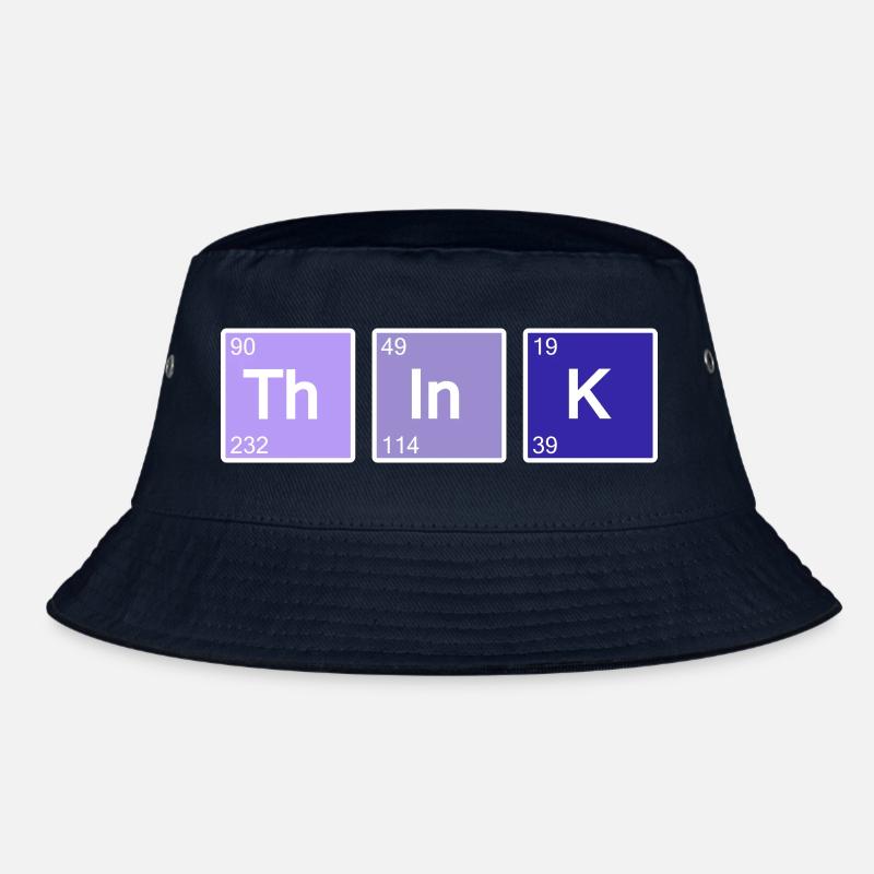 Think (blau) Bucket Hat