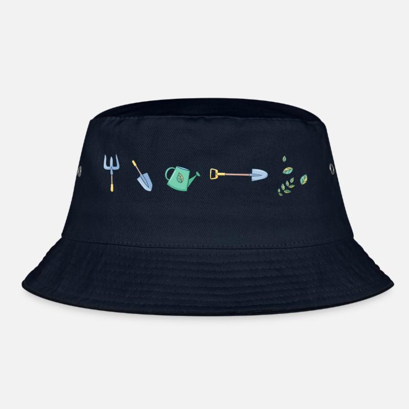 Garten Pflanzen Gartenarbeit Beet - Bucket Hat - Navy