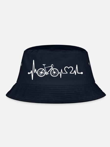 Fahrrad Love Beat - Bucket Hat - Navy - Vorne