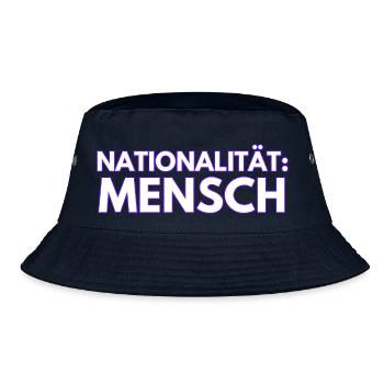 Nationalität Mensch - Bucket Hat - Navy - Vorne