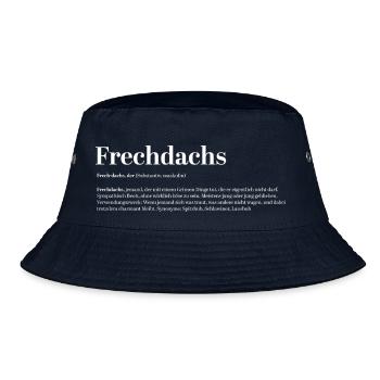 Frechdachs Definition Pet name naughty loose - Bucket Hat - navy - Front