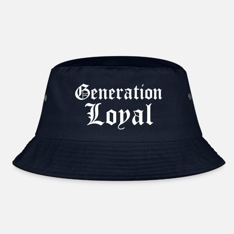 Generation Loyal Gothic Typography Design Bucket Hat