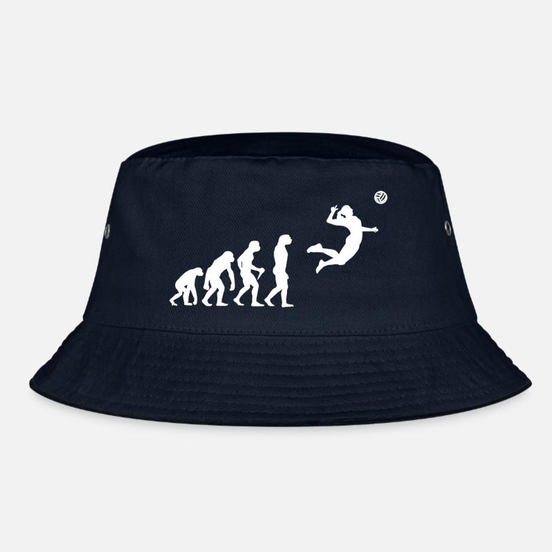 Volleyball Entwicklung Evolution Sport Volley Team Bucket Hat