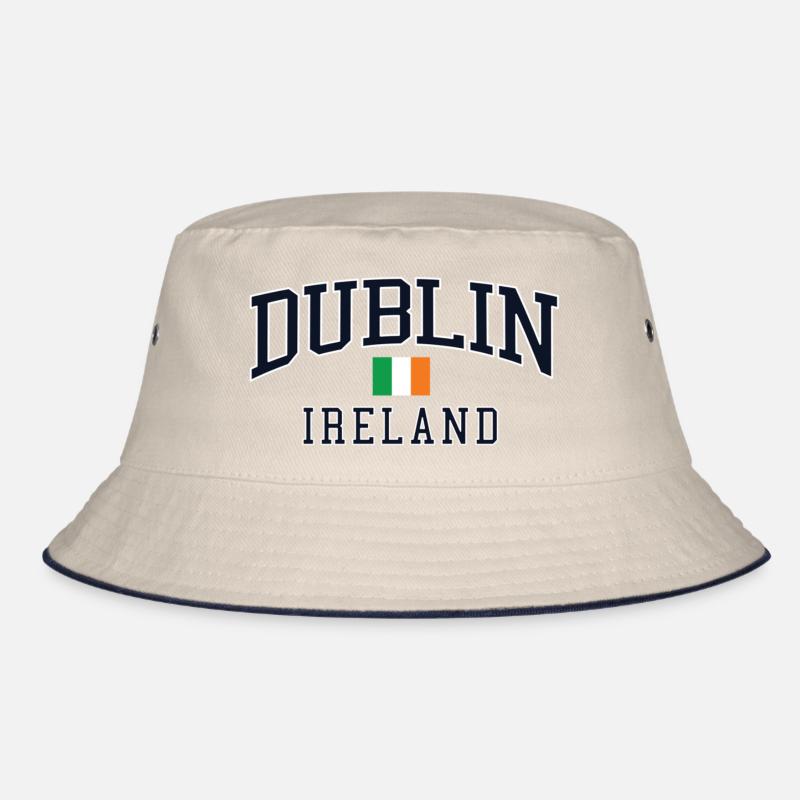 Dublin Ireland Arc Typography Tee Bucket Hat