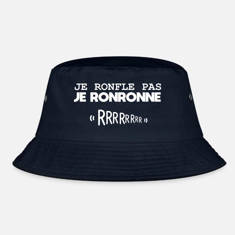 Je ronfle pas je ronronne Idée cadeau ronfleur - Bob - marine