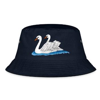 Vögel - Bucket Hat - Navy - Vorne