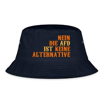 NEIN DIE AFD IST KEINE ALTERNATIVE - Bucket Hat - Navy - Vorne