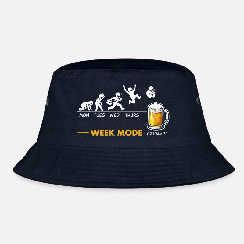Ich freue mich auf das Wochenende – Bierhumor Bucket Hat