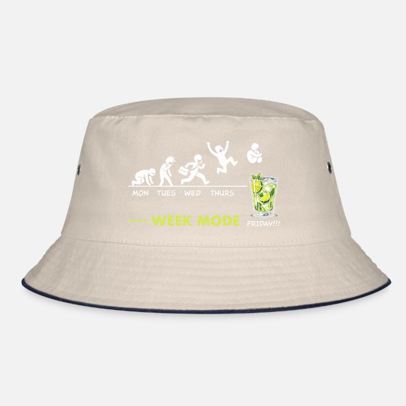 Vive le Weekend-end – humorvoller Mojito-Aperitif Bucket Hat
