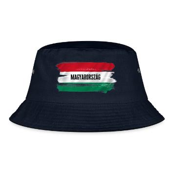 Magyarország - Ungarn Flagge - Bucket Hat - Navy - Vorne