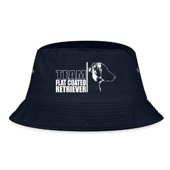 TEAM Flat Coated Retriever Hunde Hund Wilsigns - Bucket Hat - Navy - Vorne