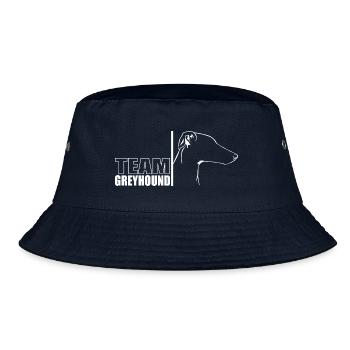 TEAM Greyhound Hunde Hund Windhunde Wilsigns - Bucket Hat - Navy - Vorne