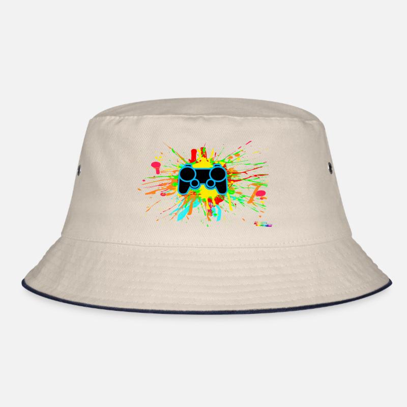 Controller-Splatter-Gamer Bucket Hat