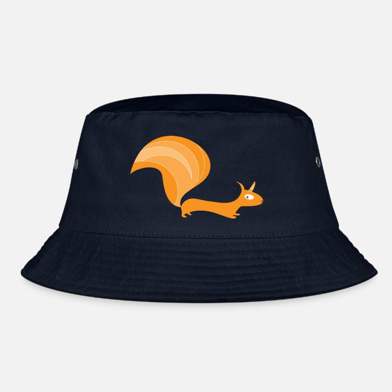 Eichhörnchen mit Einhorn (b) - Bucket Hat - Navy