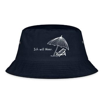 Ich will Meer. - Bucket Hat - Navy - Vorne
