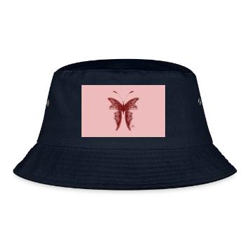 Pink Butterfly for Boys with Style - Bucket Hat - navy - Front