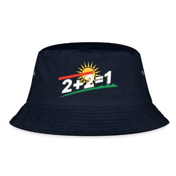 Déclaration du logo du soleil 2+2=1, Kurdistan - Bob - marine - Devant